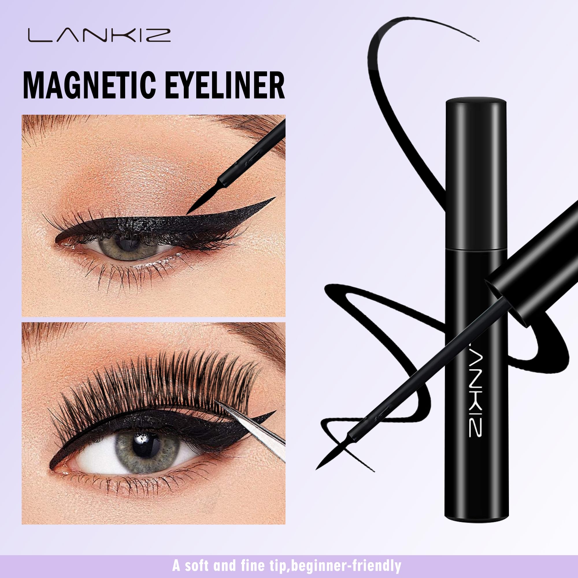 LANKIZ liner magnétique précision feutre pour tracer une ligne nette.