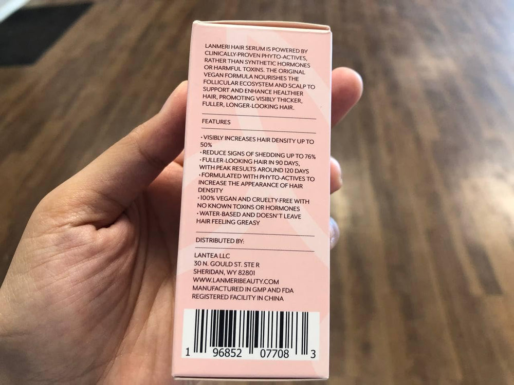 Usage quotidien Lanmeri pour tous types de cheveux et soin vegan.