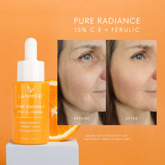 Sérum Lanmeri Vitamine C Ferulique et Hyaluronique, texture légère et hydratante.