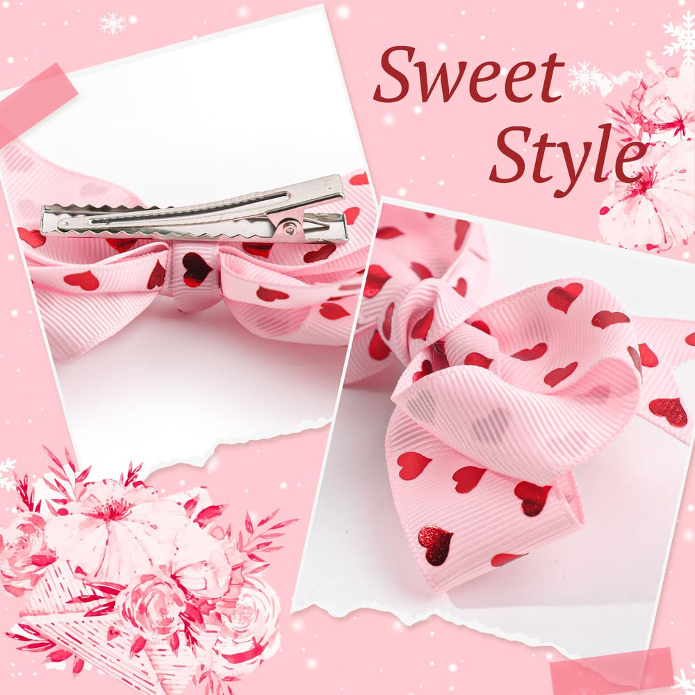 Lanmerry barrettes cœur rose petit enfant.