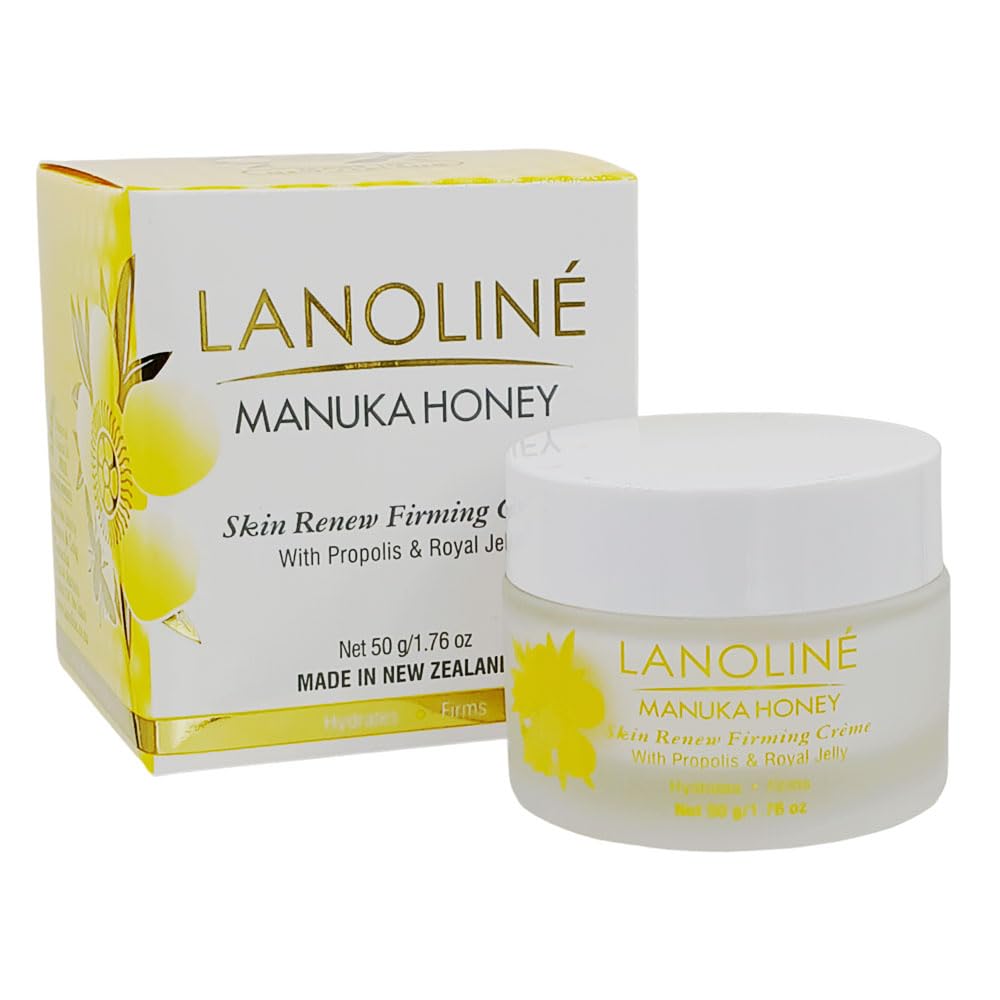 Lanoline Manuka Honey Skin Renew : flacon, hydratation en profondeur.