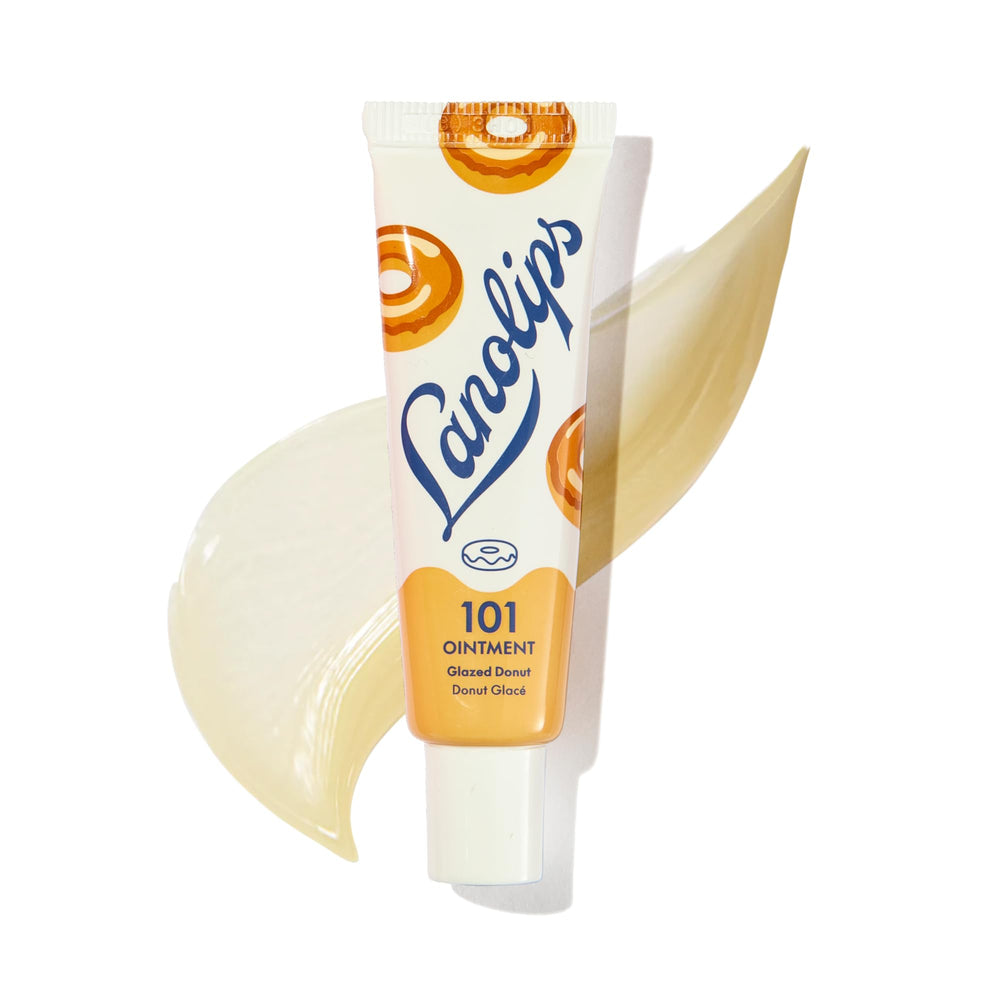 Lanolips 101 baume lèvres donut glace dans pot, hydratation douce.