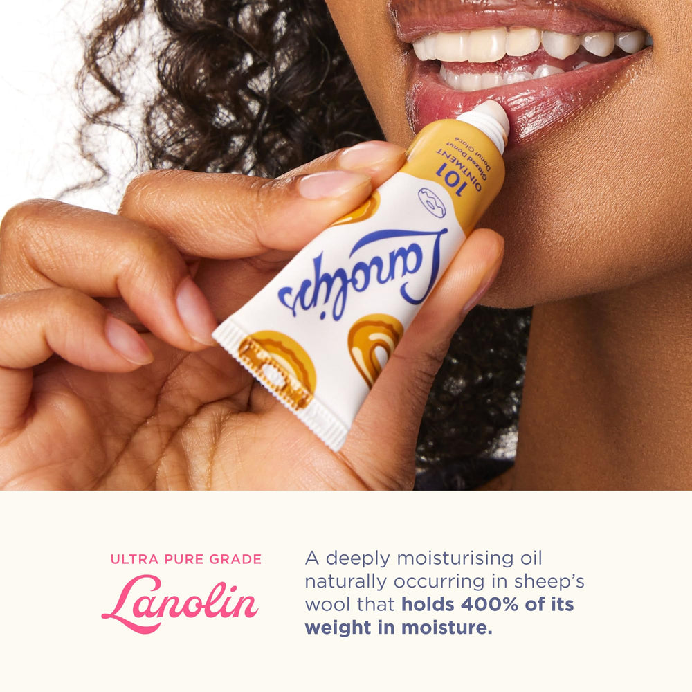 Ingrédients Lanolips 101: lanoline australienne, soin naturel pour les lèvres.