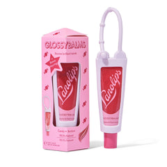 Lanolips Glossybalm Candy Bauble, emballage festif et hydratation durable.