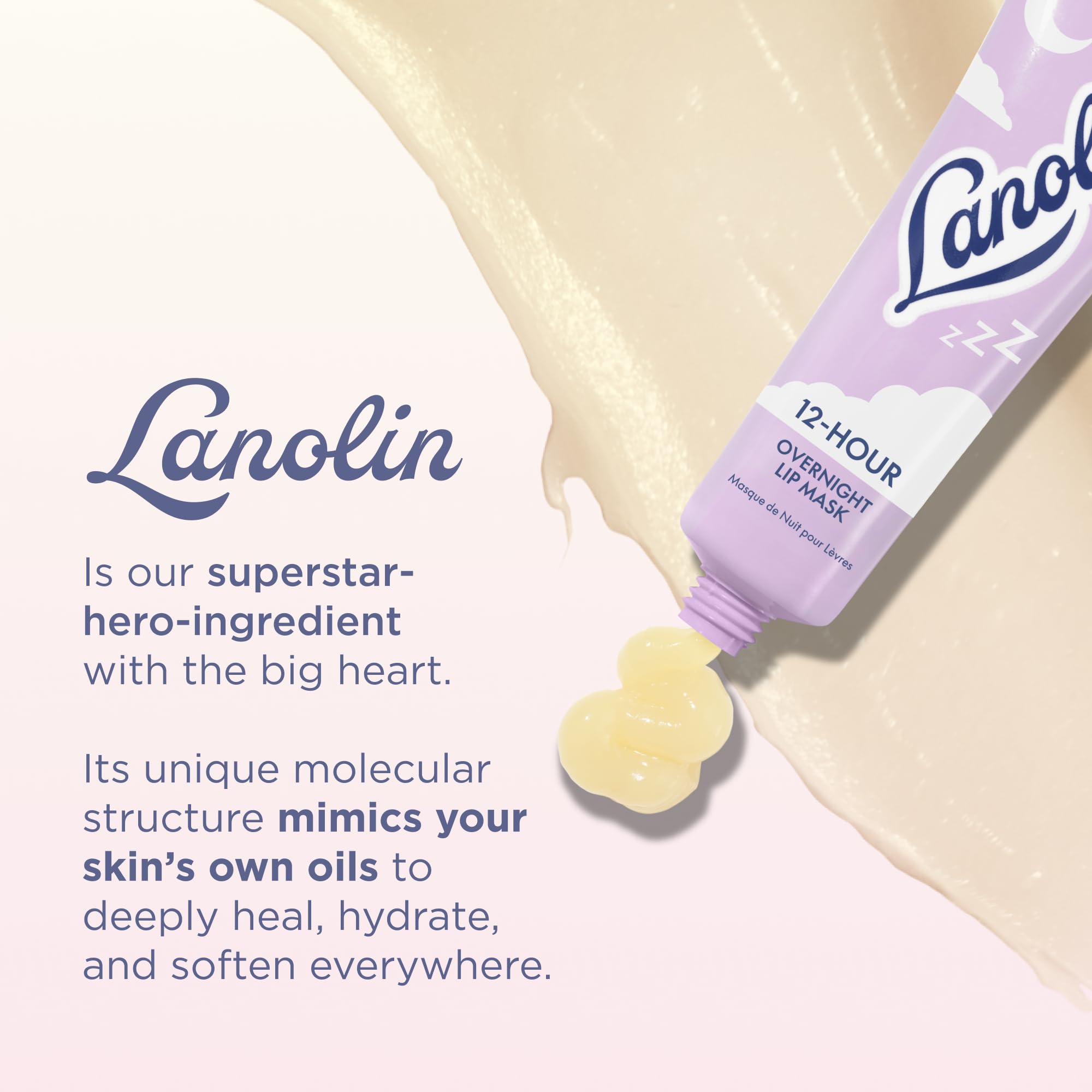 Lanolips hydratation longue durée — protège les lèvres pendant 12 heures.