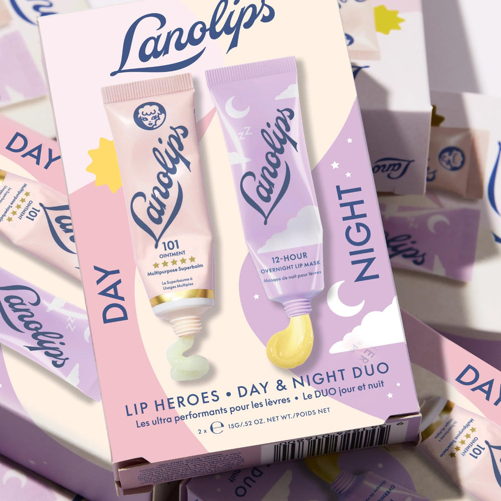 Masque Lèvres nocturne Lanolips 12 heures, réparation et hydratation nocturne.