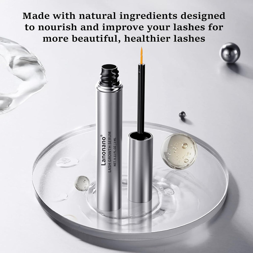 Lanonano Lash Serum vegan cruelty-free badge on packaging