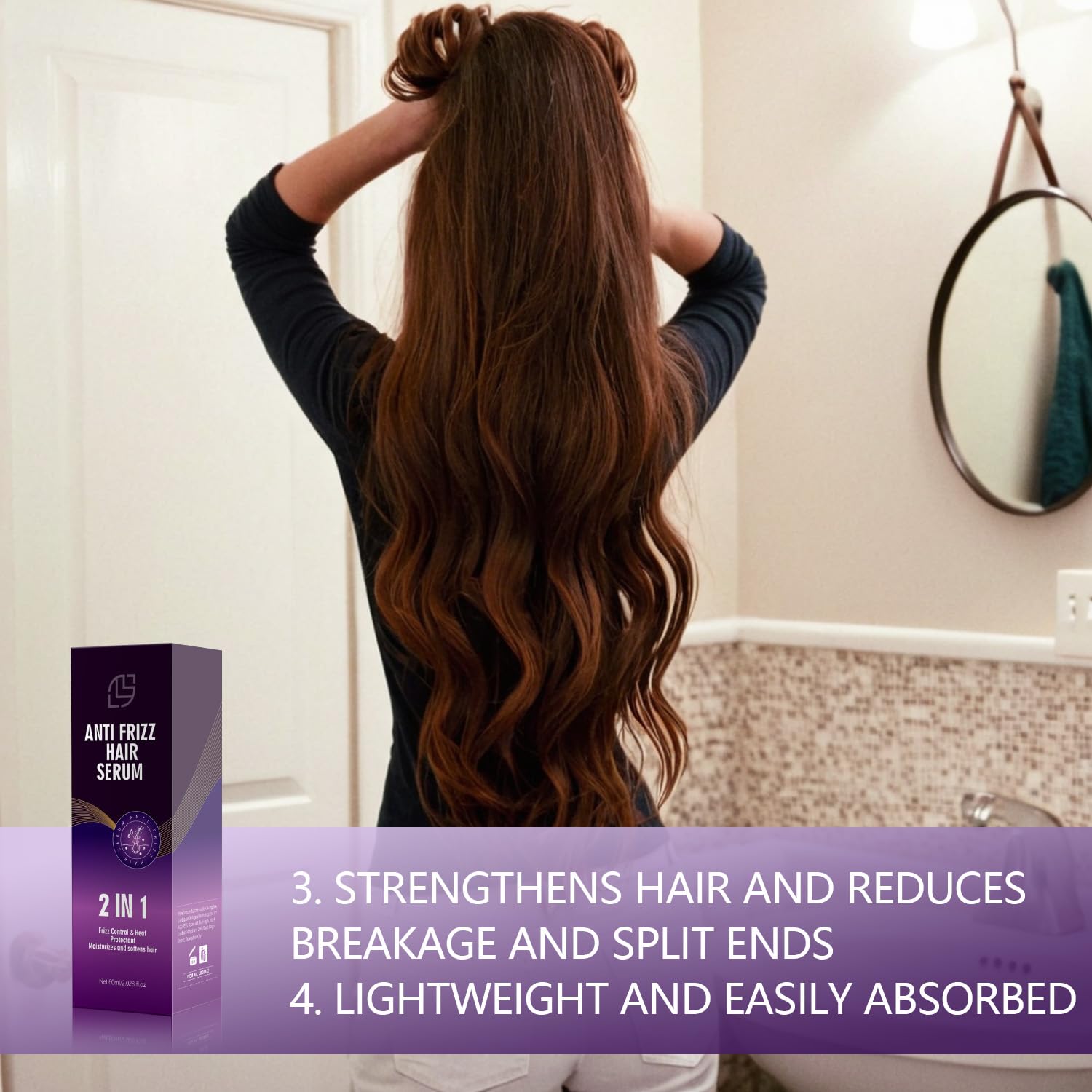 Brillance et douceur accrues avec Lanthome Sérum Anti-Frizz
