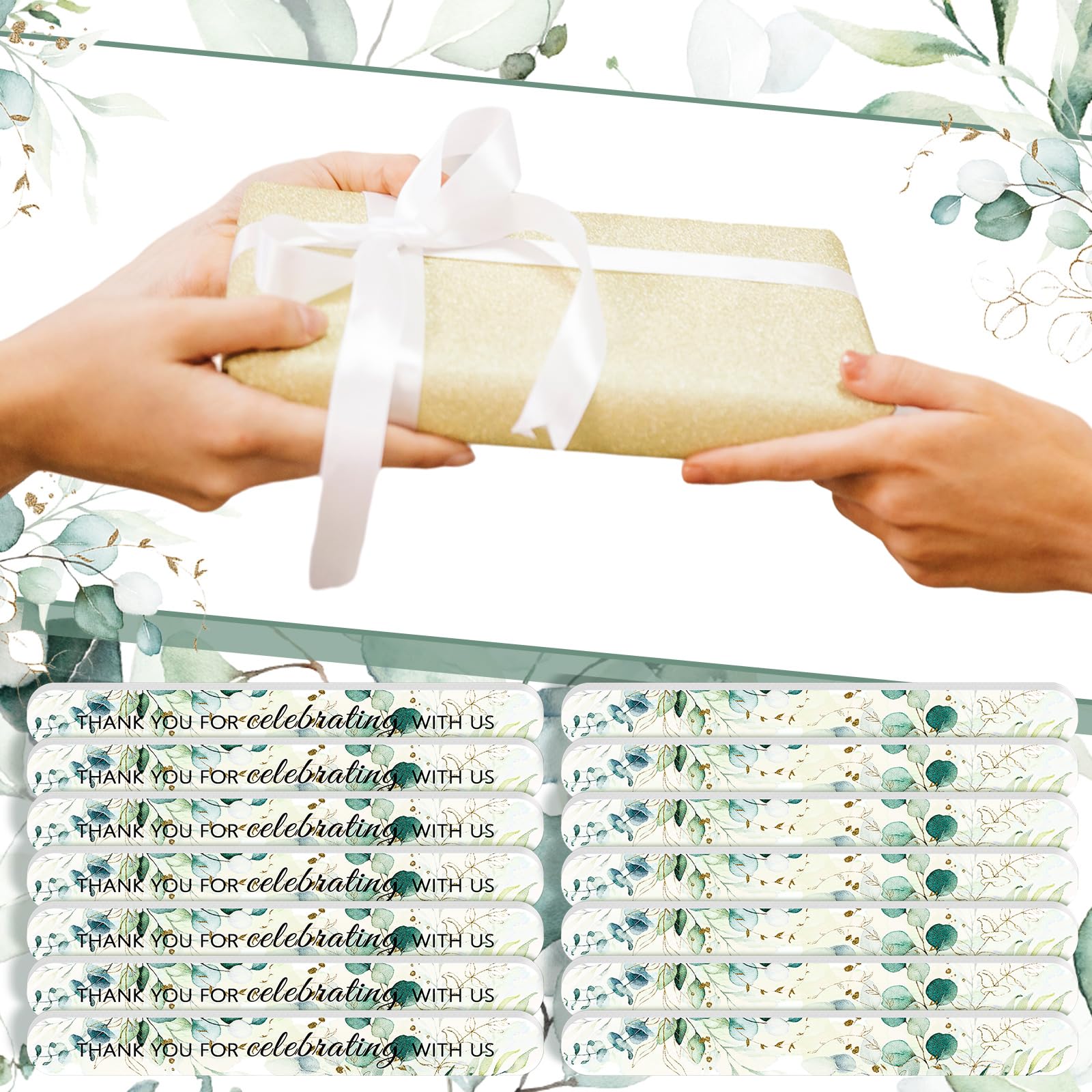 Lanties lime à ongles 50 pièces, pratique pour fête prénuptiale.