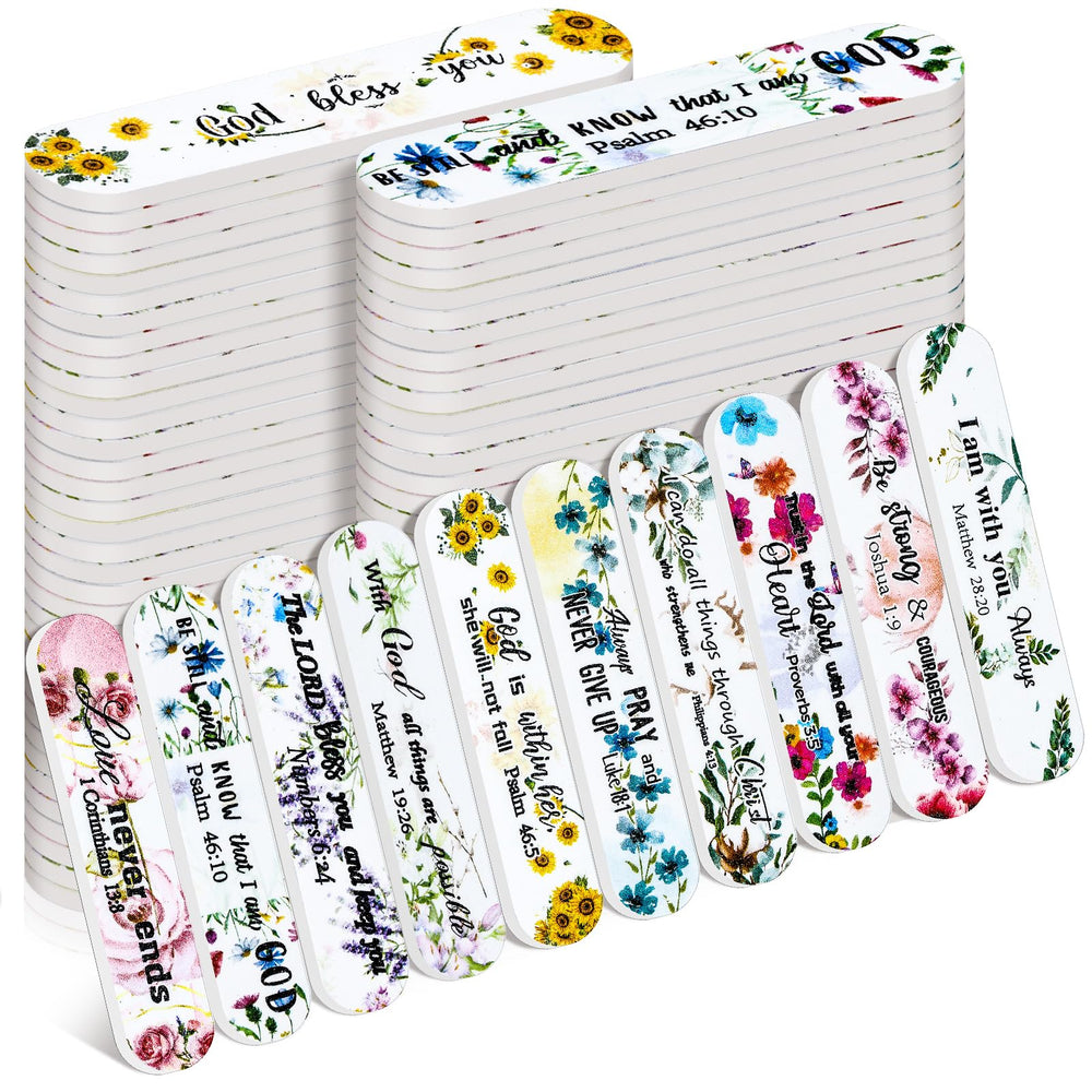 Lanties lot de 50 limes à ongles chretiennes pour occasions religieuses utiles.