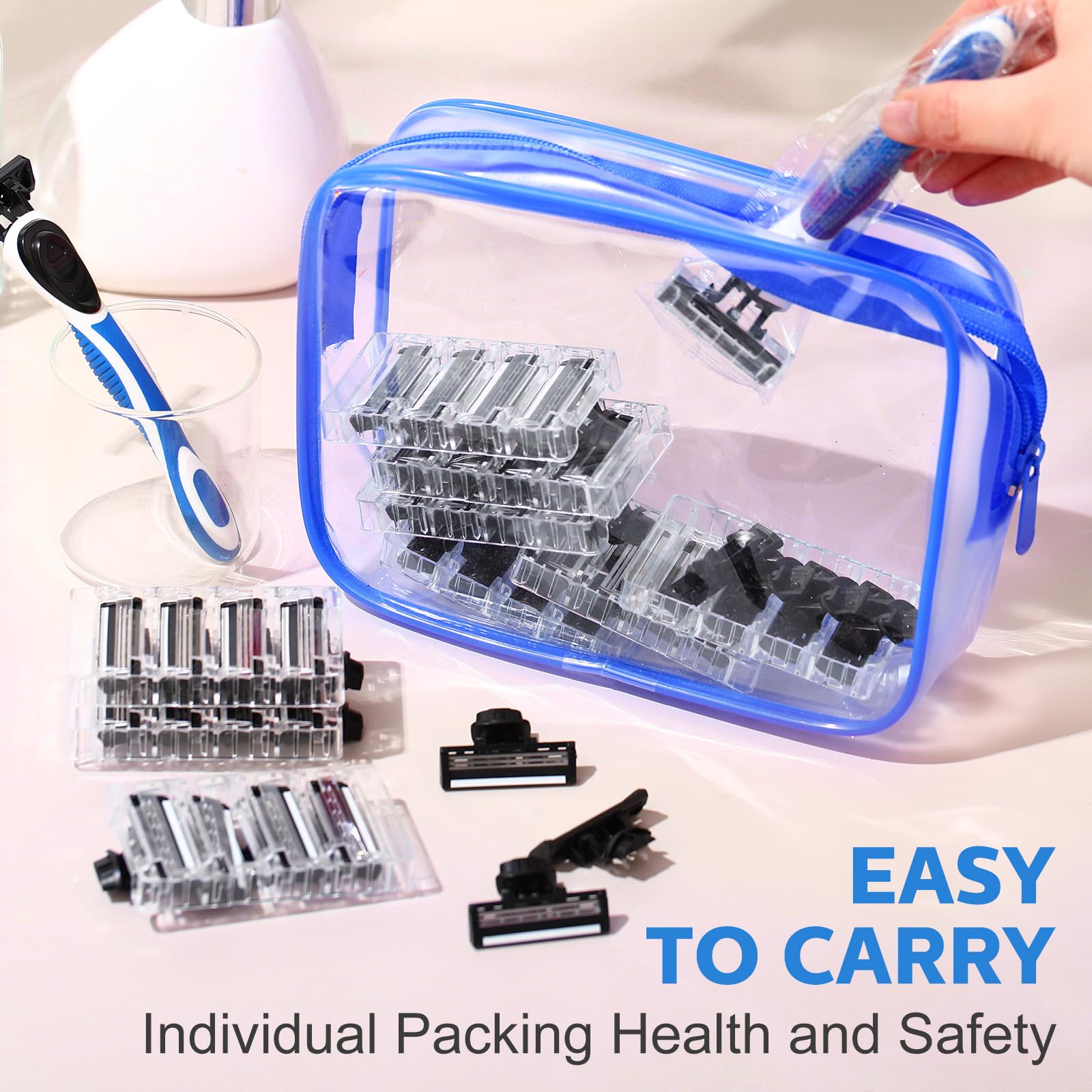 Lanties emballage avec capuchons de protection pour une hygiène et portabilité.