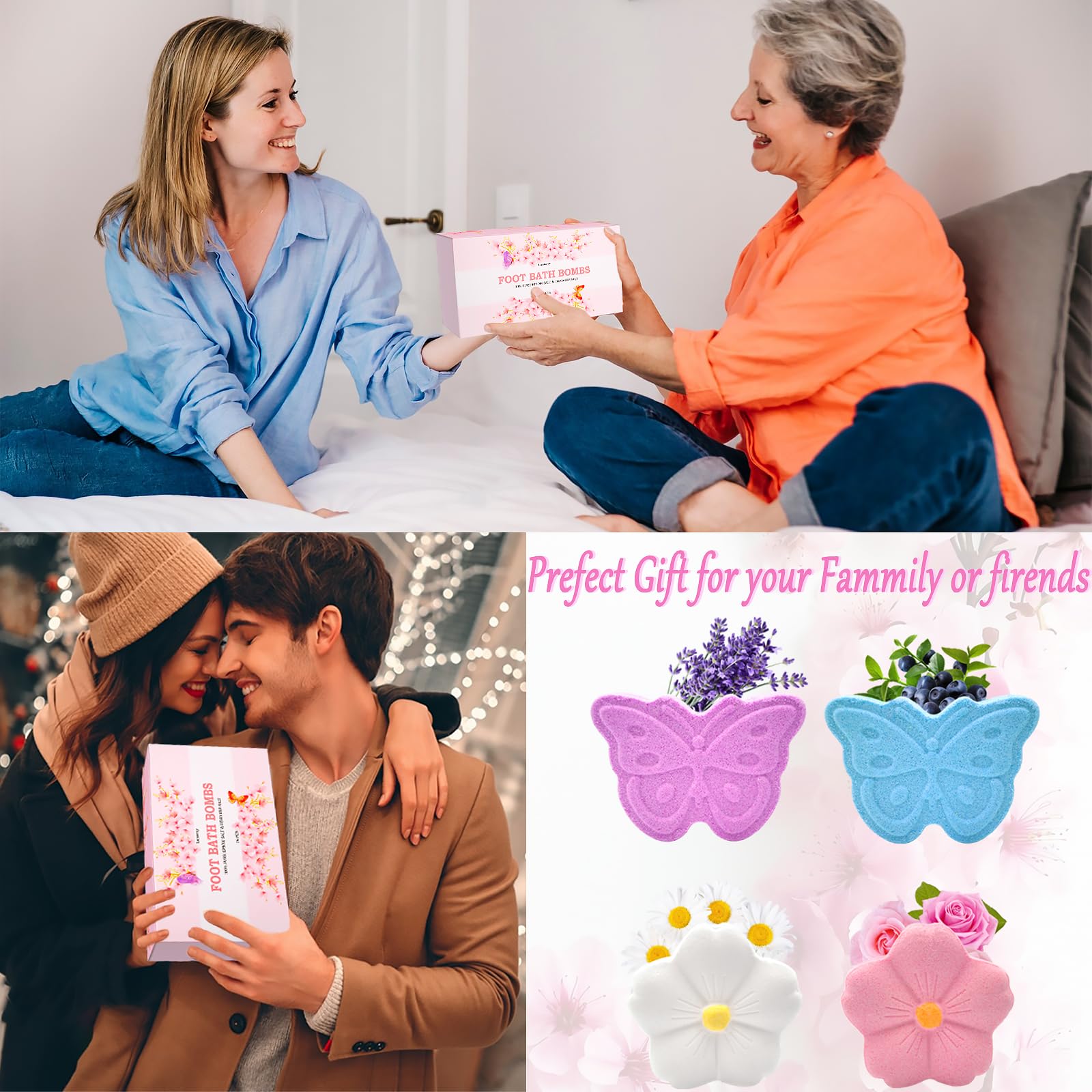 Lanwexy bombes-pieds-pack-16: coffret cadeau prêt à offrir et apprécier