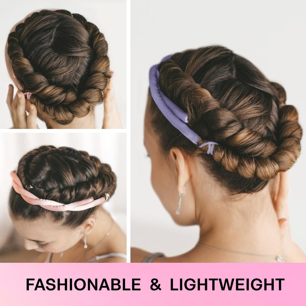 Lanzhire bandeau boucles sans chaleur dore pour boucles naturelles nocturnes.