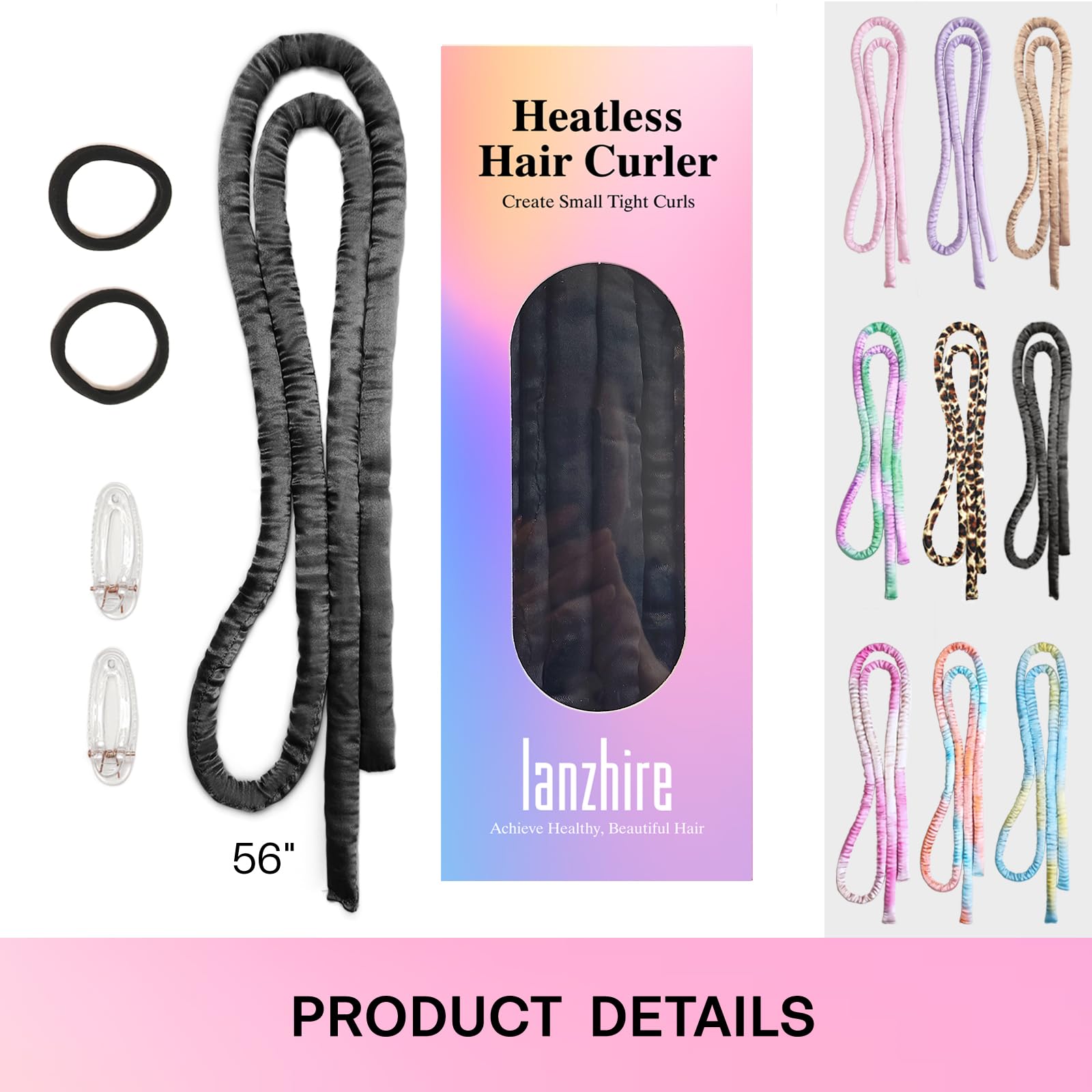 Compatibilité longue et courte: Lanzhire convient à tous types de cheveux.