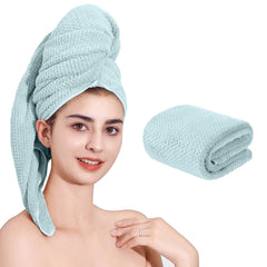 Laojbaba serviette microfibre bleu 24x48 pour un séchage rapide et doux.