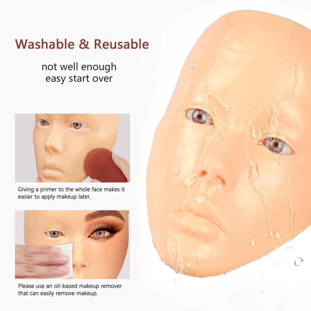 Cadeau pratique visage maquillage Laokiiy, idéal pour débutants.