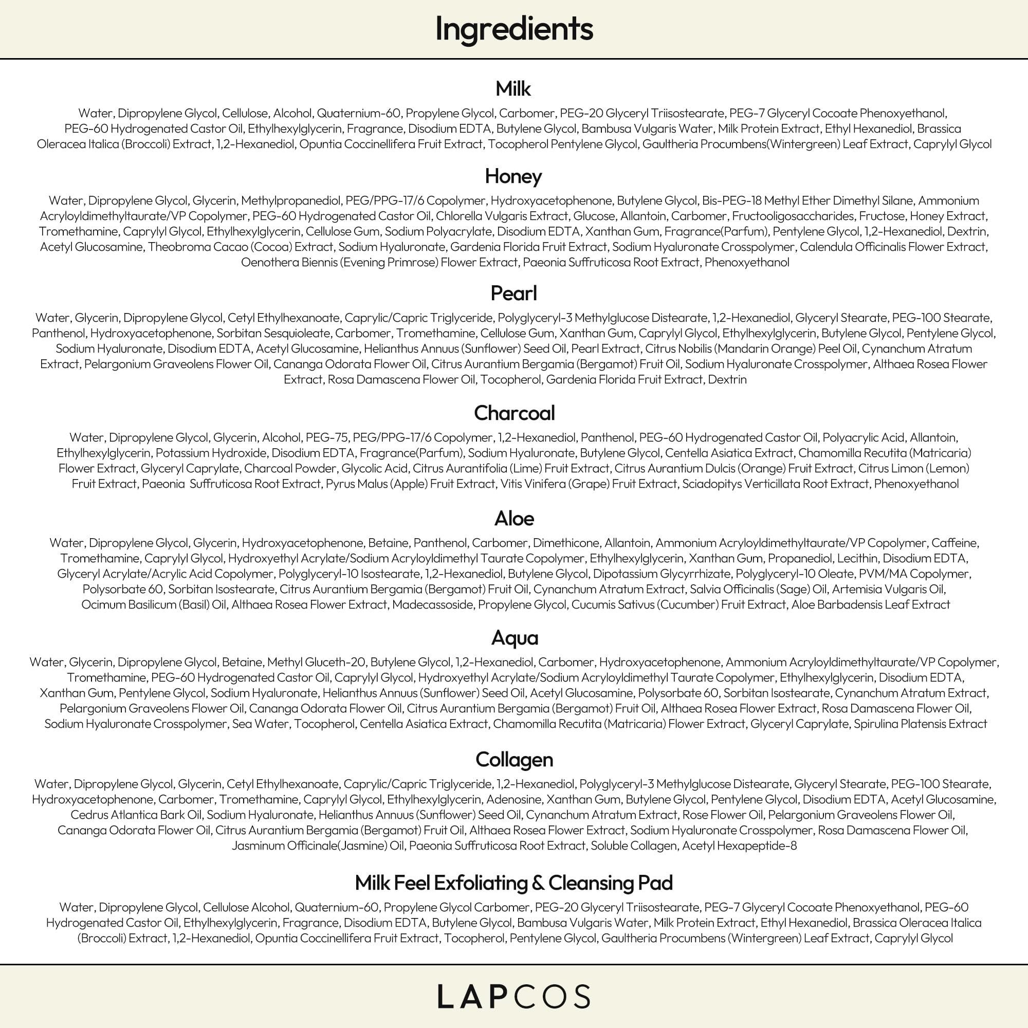 Gant exfoliant lait LAPCOS: nettoyage en douceur et peau purifiée.