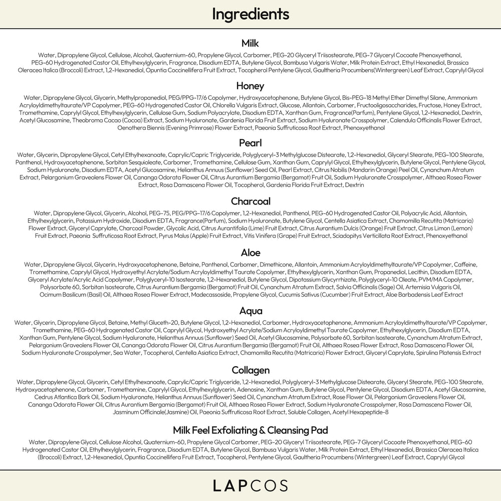 Gant exfoliant lait LAPCOS: nettoyage en douceur et peau purifiée.