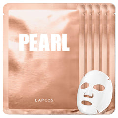 Masque LAPCOS à perle sur emballage, promesse d'éclat sophistiqué.