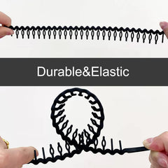 Dents anti-glisse LAPOHI, design arqué pour garder les cheveux en place.