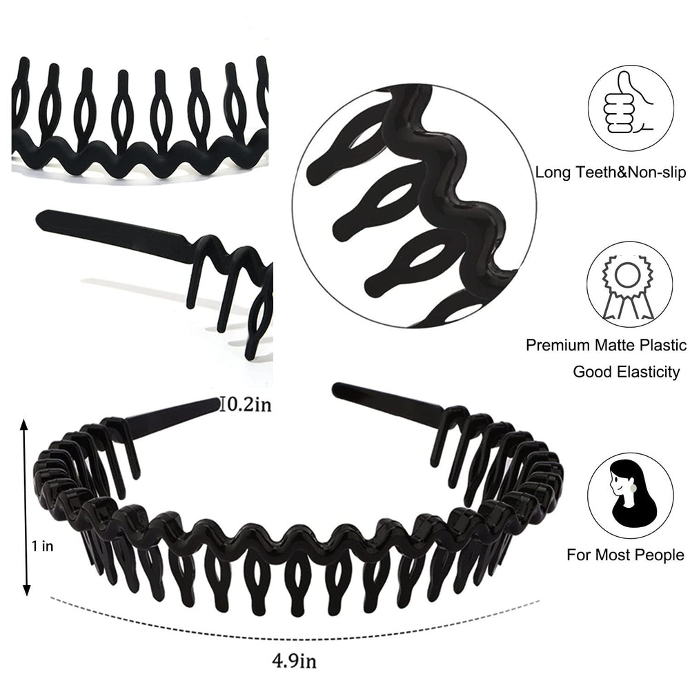 Bandeaux LAPOHI en plastique polycarbonate noir mat, sans odeur et peau-friendly.