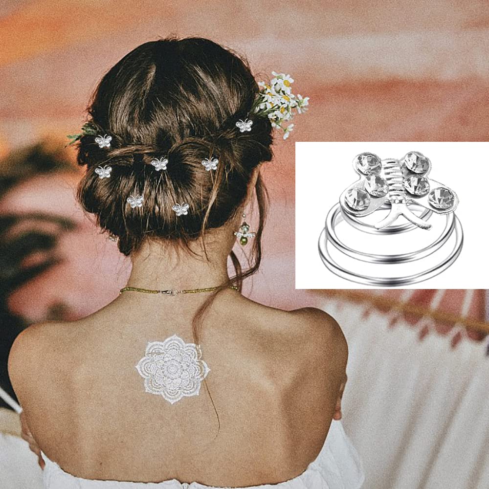 LAPOHI bijou cheveux diamant spirale, effet premium pour occasions spéciales.