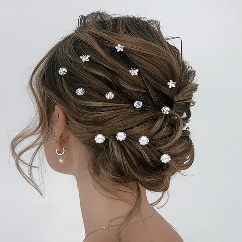 LAPOHI bijou cheveux fleurs cristal, style romantique pour soirées ou mariages.