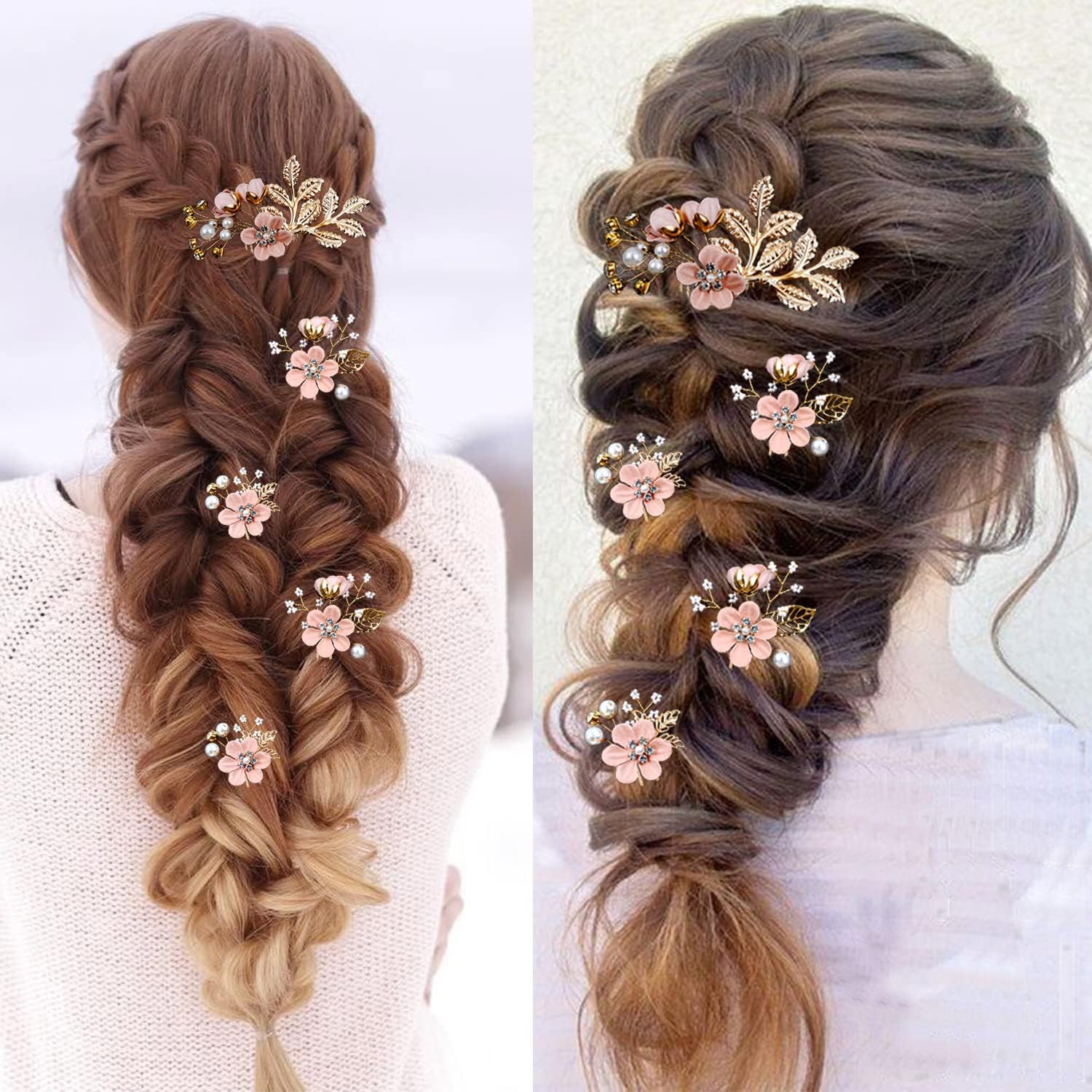 lapohi broches cheveux doré pour un look mariée intemporel