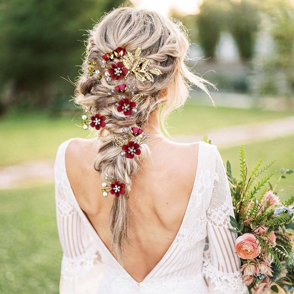Épingle LAPOHI bouquet cristal pour maintenir les mèches lors d'une soirée