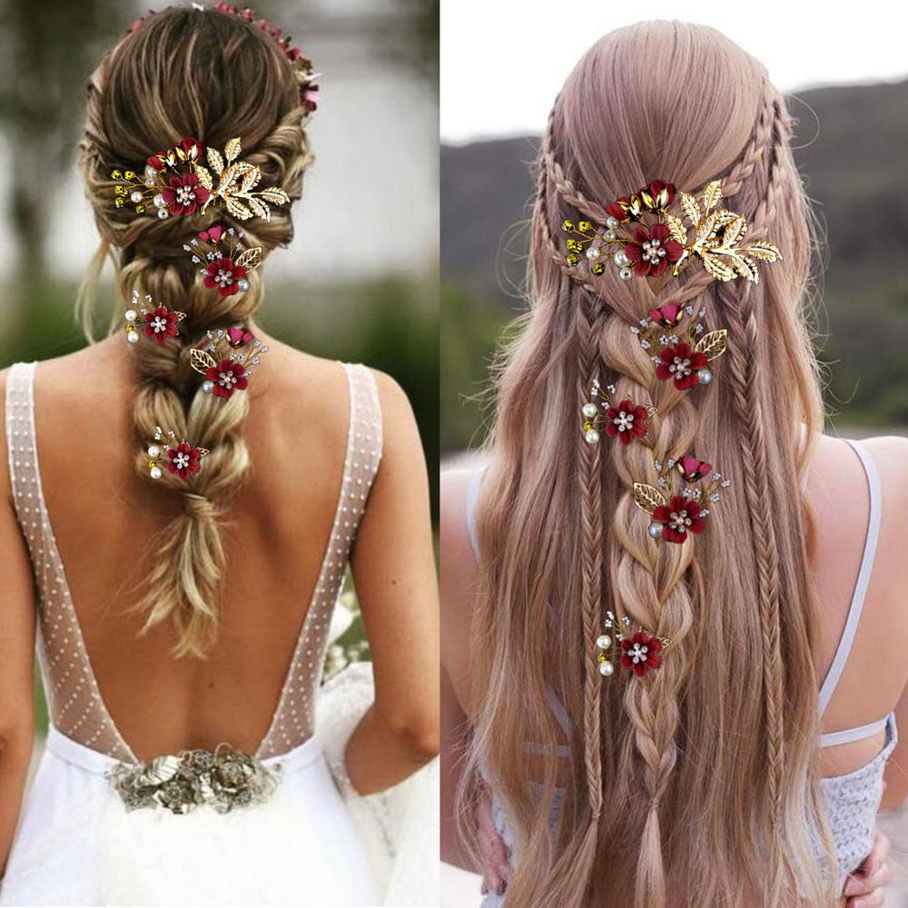 Épingle LAPOHI ensemble bridal burgundy pour tenues festives