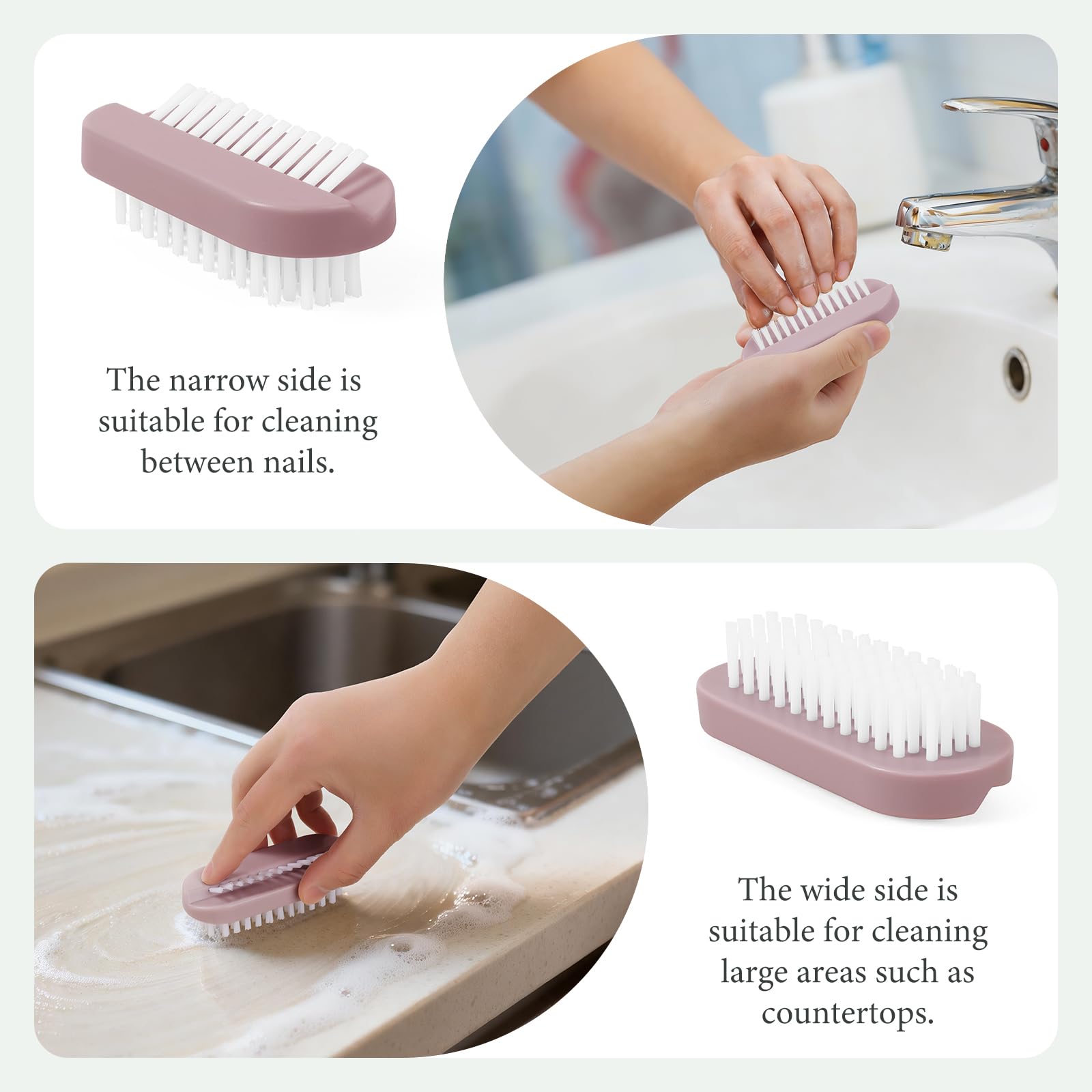 Brosse Larbois avec brins durs pour nettoyer en profondeur autour des ongles.