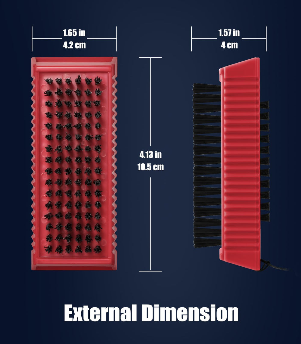 Larbois brosse à ongles rouge, usage professionnel, idéale pour techniciens et esthétiennes.