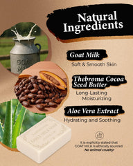 larosanna cocoa butter soap highlights rich, creamy lather