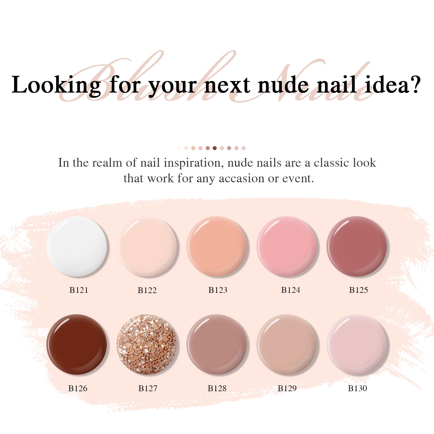 Larvall Beautpal Gel: flacons rose pâle et design élégant, cadeau possible.
