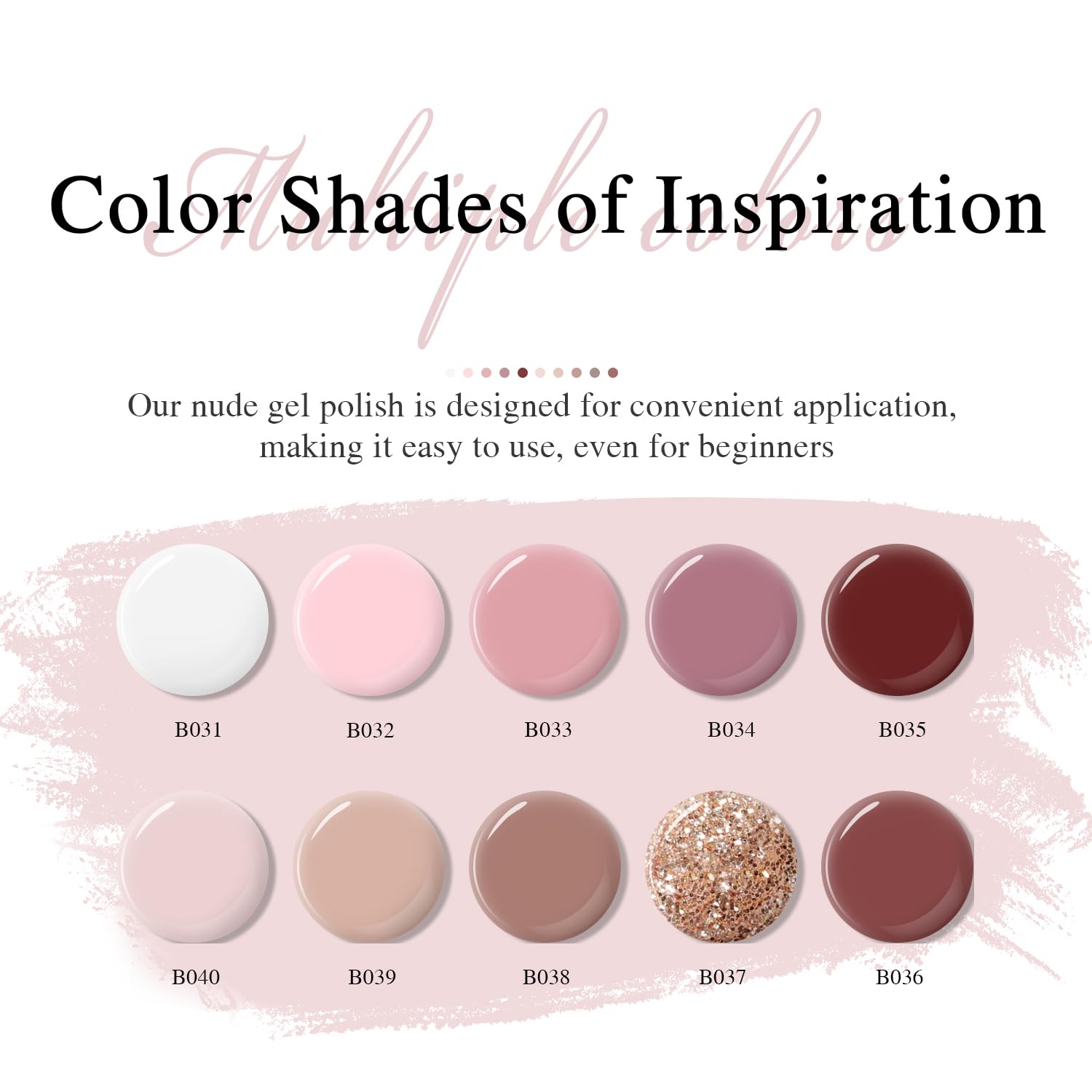 Larvall Beautpal Nude, bouteilles au design élégant favorisant l’application précise.