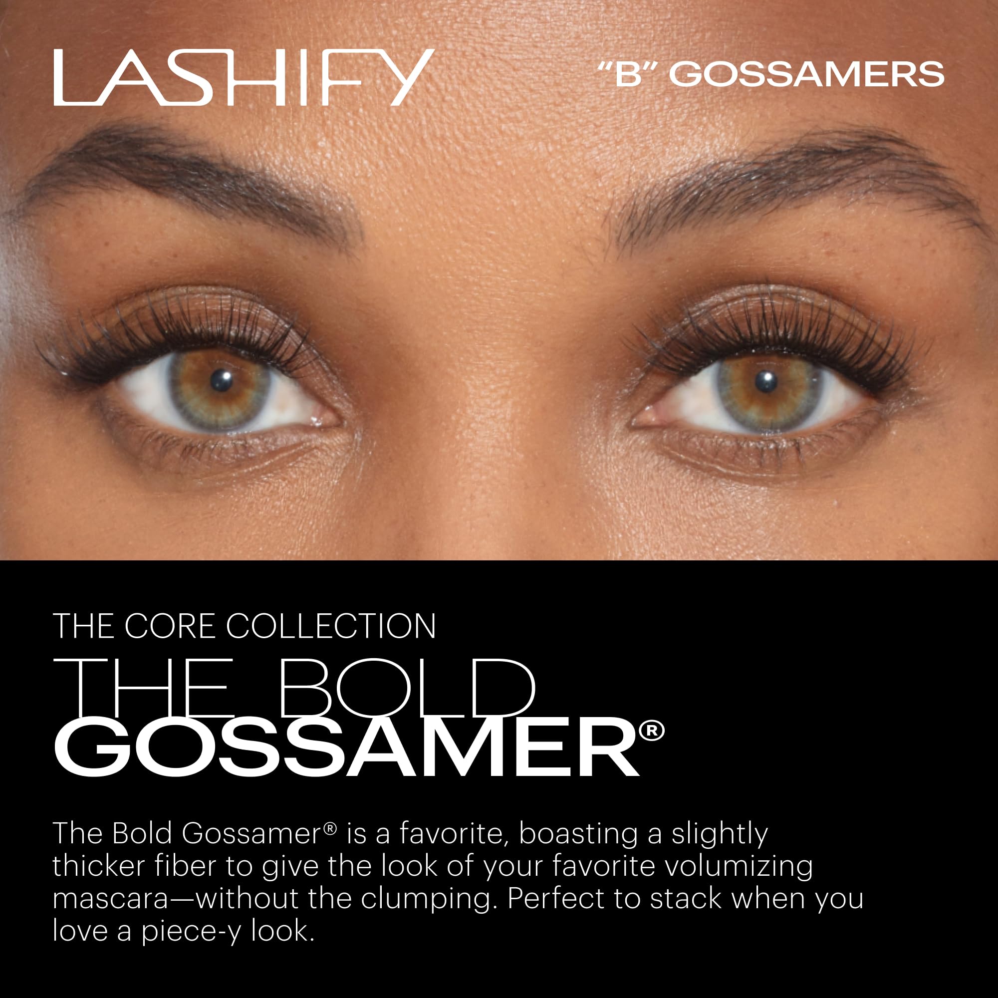 Cartouche Lashify Bold 14mm Gossamer 12 cils pour remplissages précis
