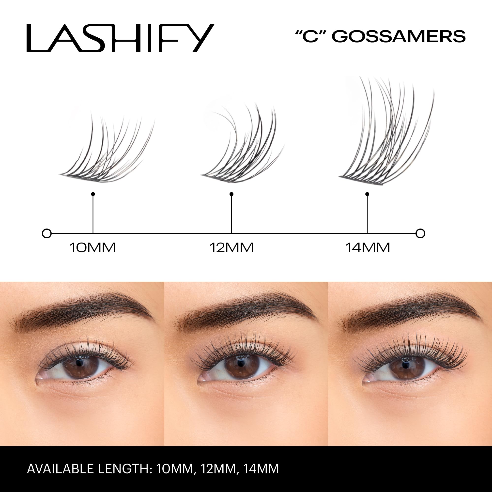 Lashify Curl 14mm Gossamer – Adhésion durable après application, sans eau 12–24 h
