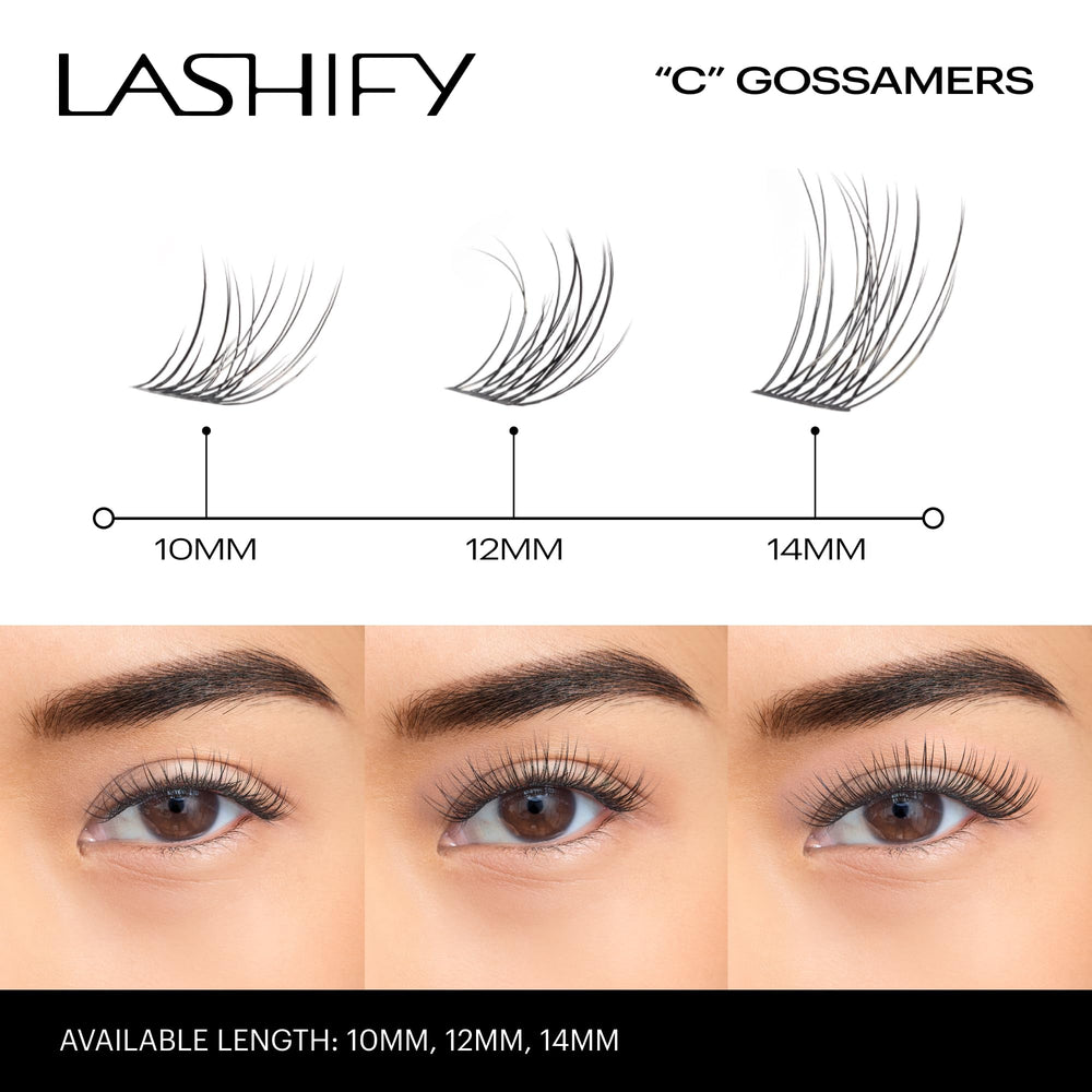 Lashify Curl 14mm Gossamer – Adhésion durable après application, sans eau 12–24 h
