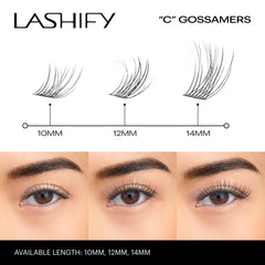 Lashify Curl 14mm Gossamer – Adhésion durable après application, sans eau 12–24 h