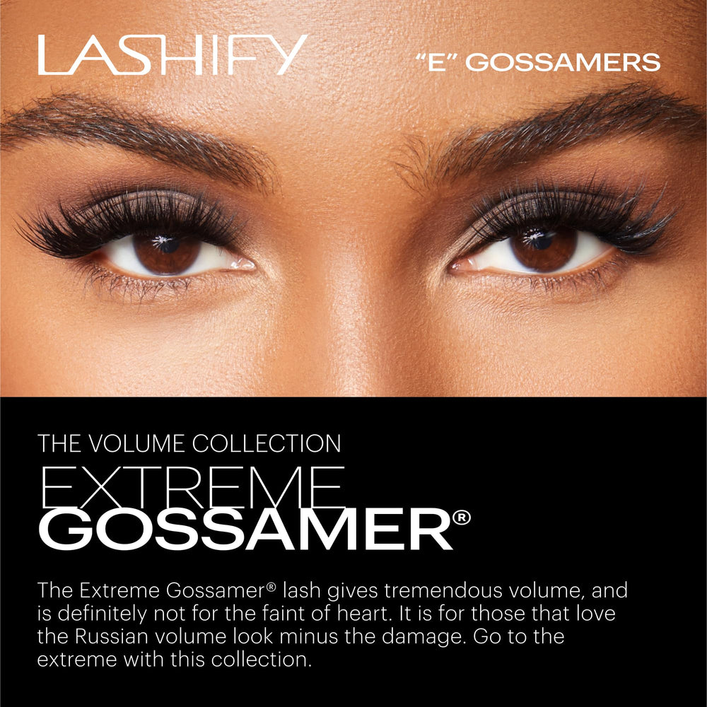 Lashify Extreme 15mm Gossamer détail: détails fins pour une texture naturelle et durable.