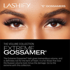 Lashify Extreme 15mm Gossamer détail: détails fins pour une texture naturelle et durable.