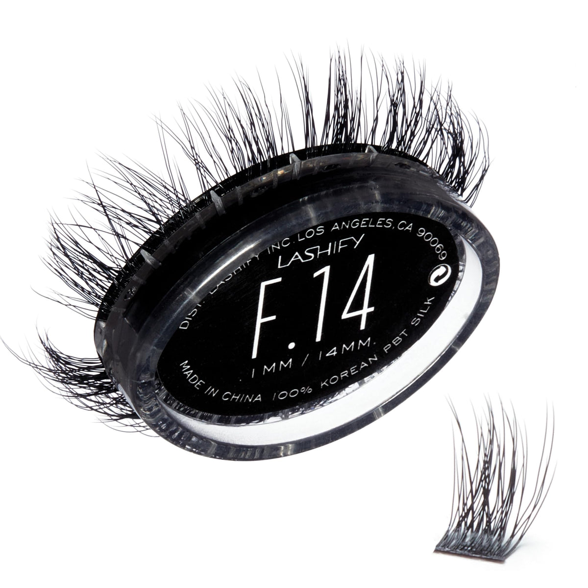 Lashify Fluffy 14mm Gossamer offre un remplissage dense pour plus de volume.