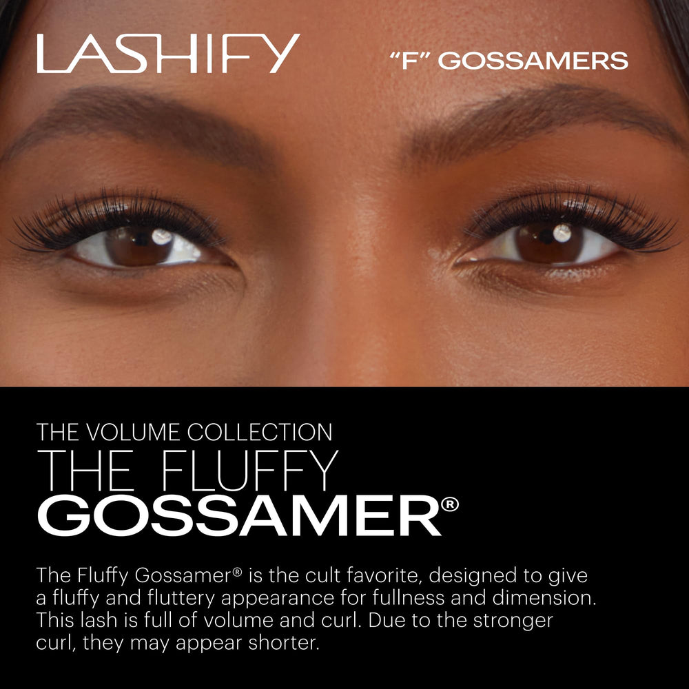 Lashify Fluffy 14mm Gossamer, effet plume pour un regard plus lumineux.