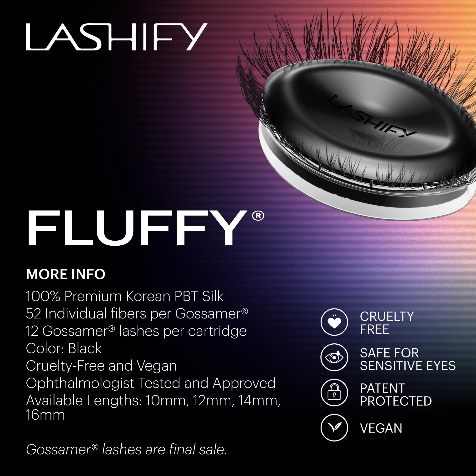 Lashify Fluffy nécessite un séchage de 12–24 heures avant contact avec l’eau.