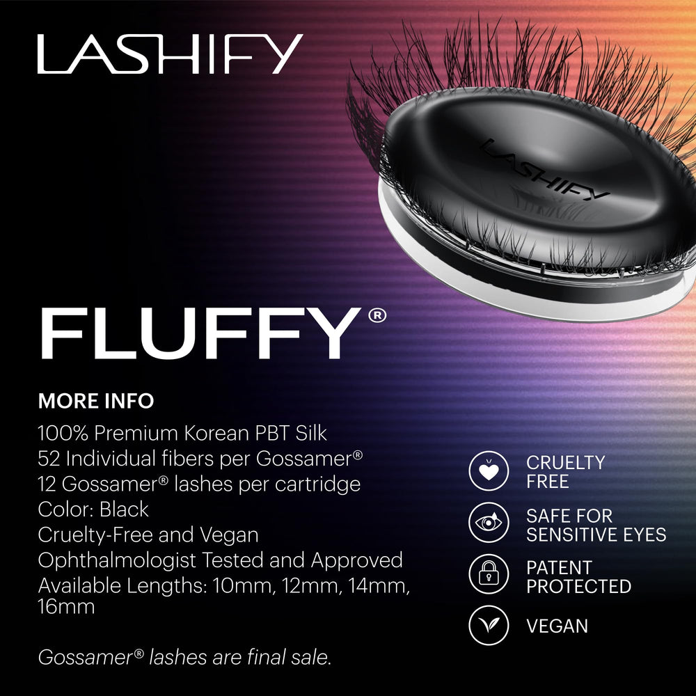 Lashify Fluffy nécessite un séchage de 12–24 heures avant contact avec l’eau.