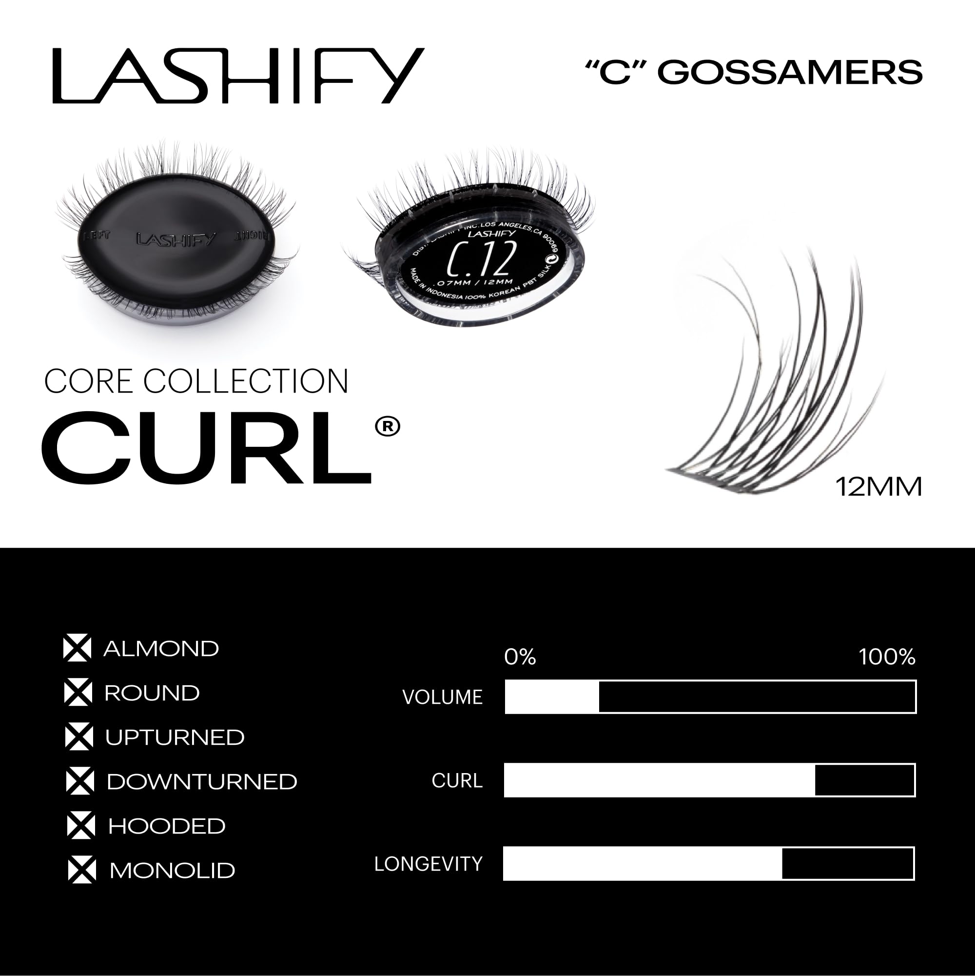 Outil Lashify Fuse Control pour une application précise des cils.