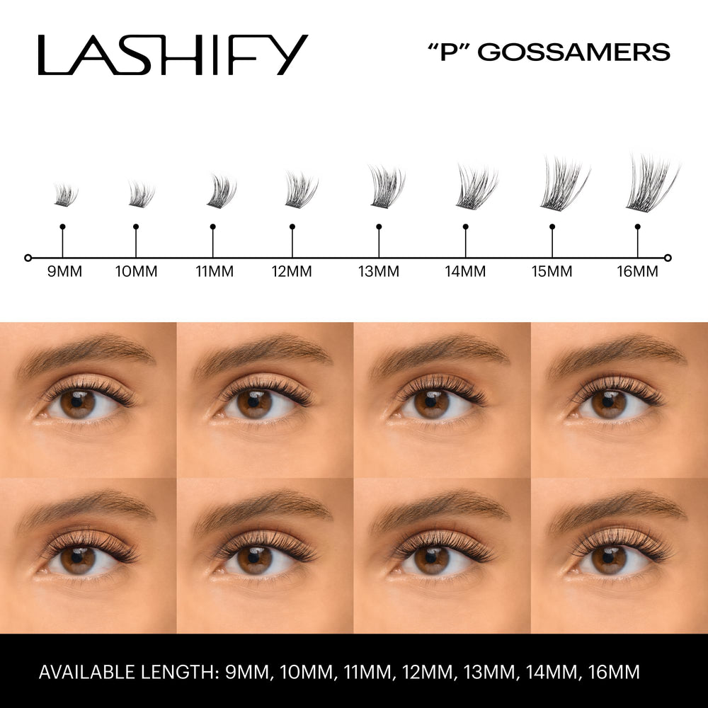 Cartouche Gossamer Lashify avec 12 cils faciles à poser.