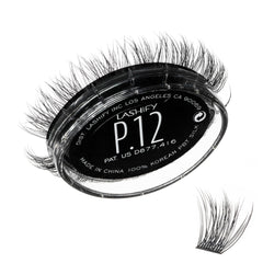Lashify Plushy Gossamer 12mm noir, fibres premium pour un regard profond.
