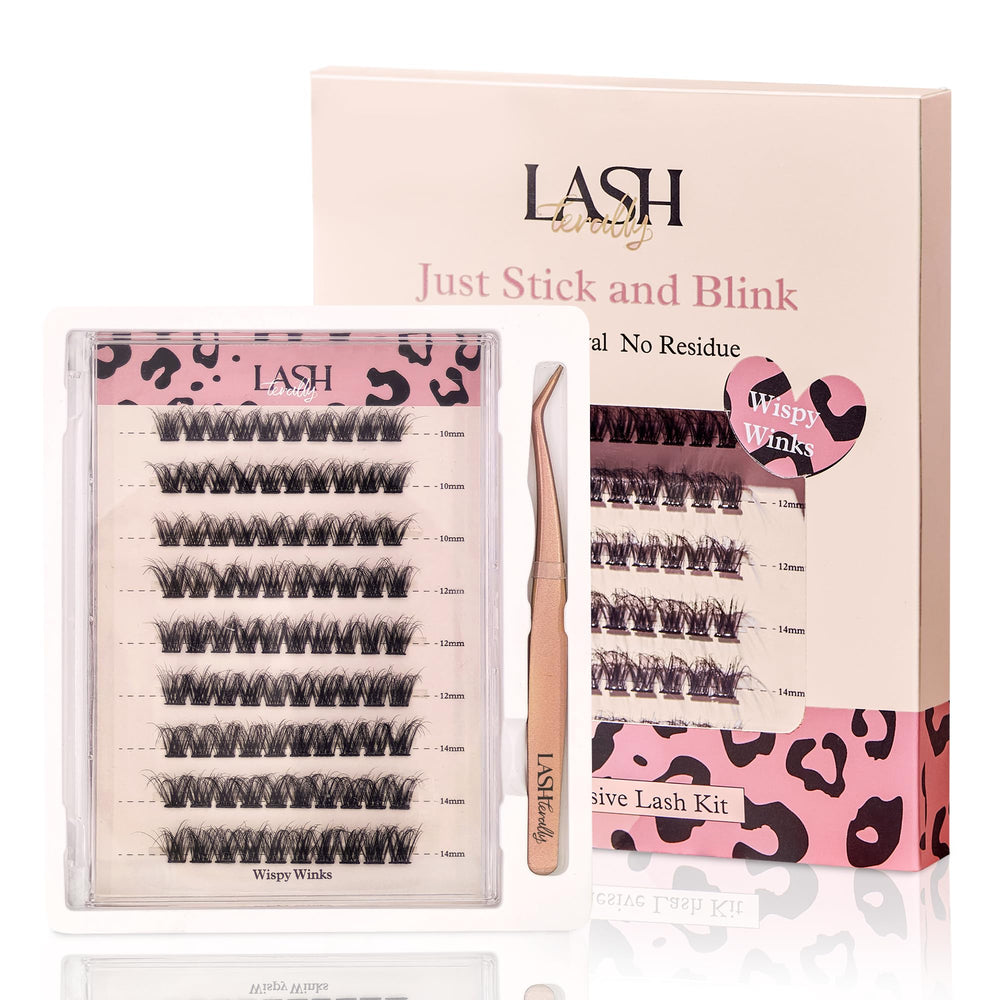 Lashterally cils auto-adhésifs, application rapide et sans colle.