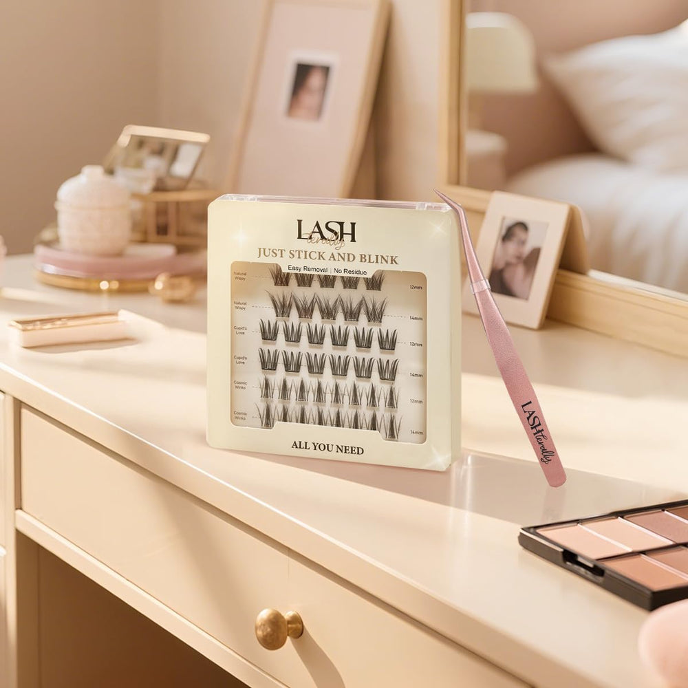 Lashterally coffret cils sans colle, style manga pour grands yeux.
